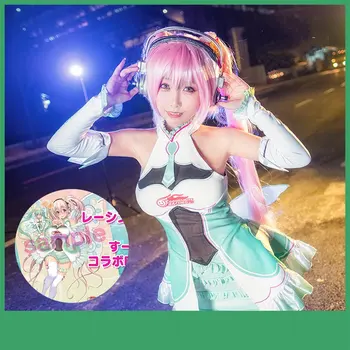 

Anime Vocaloid Figure Miku Racing Suit Cosplay Costume Uniform Dress Cosplay Halloween Costume for Women