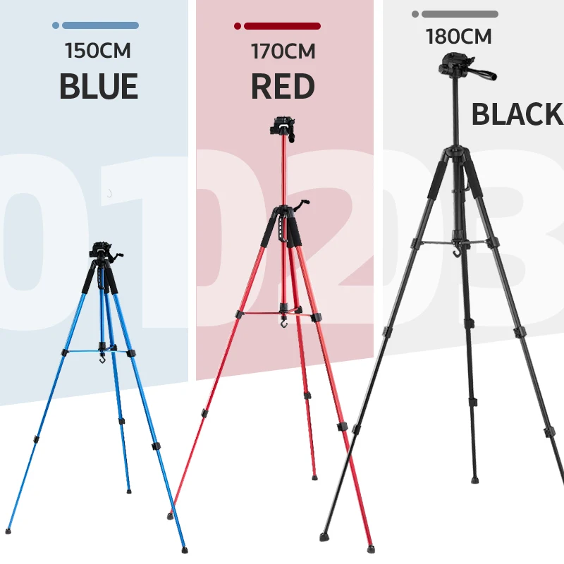 Tripé da Câmera para o Telefone com Bolsa de Transporte Fotografia Telefone Móvel Bluetooth Remoto Vídeo Dslr Canon 180cm - Image 6