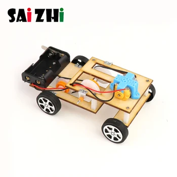 

Saizhi Speed Change Racing Car Kids DIY Electronic Assembled Toy Aerodynamic Car Kids Student Science Educational Gifts Toys