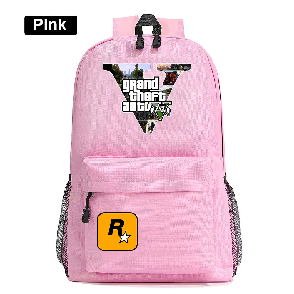 Модные популярные игры GTA5 Grand Theft Auto V для маленьких мальчиков и девочек книжный школьный рюкзак Для женщин пакет школьная сумка для подростков Для мужчин студенческий рюкзак