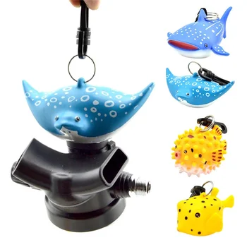 

Cartoon Fish Scuba Dive Mouthpiece Dustproof With Clip Octopus Safe Second Stage Cover Regulator Holder Protective Accessories