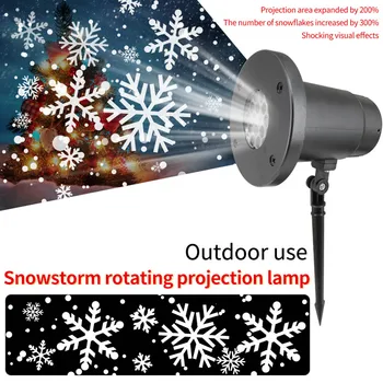 

Projection Light Ground Insertion Snowflake Remote Control Christmas LED Lamp Outdoor Waterproof QJS Shop