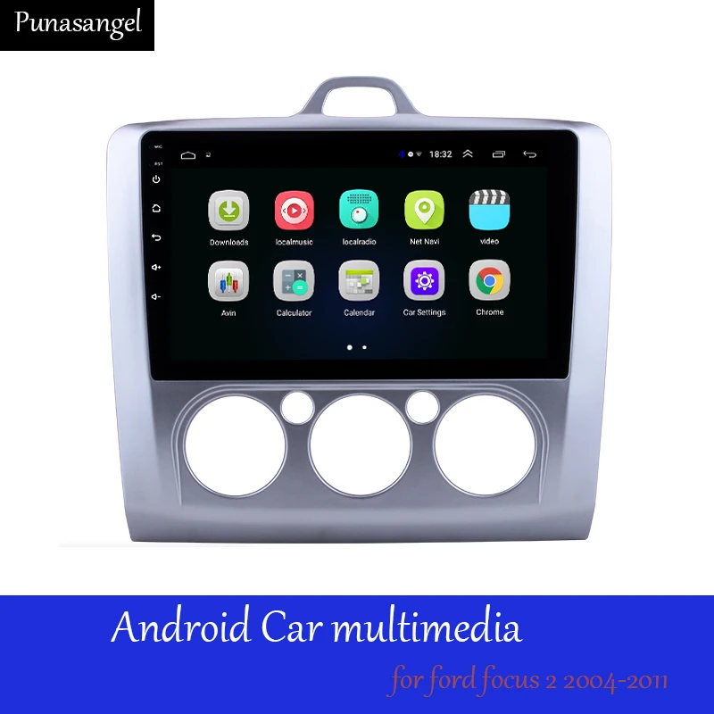 

Android 9 Car GPS Radio double din multimidia For ford focus EXI MT 2 3 Mk2 2004-2011 2Din autoradio 9 inch Multimedia Player