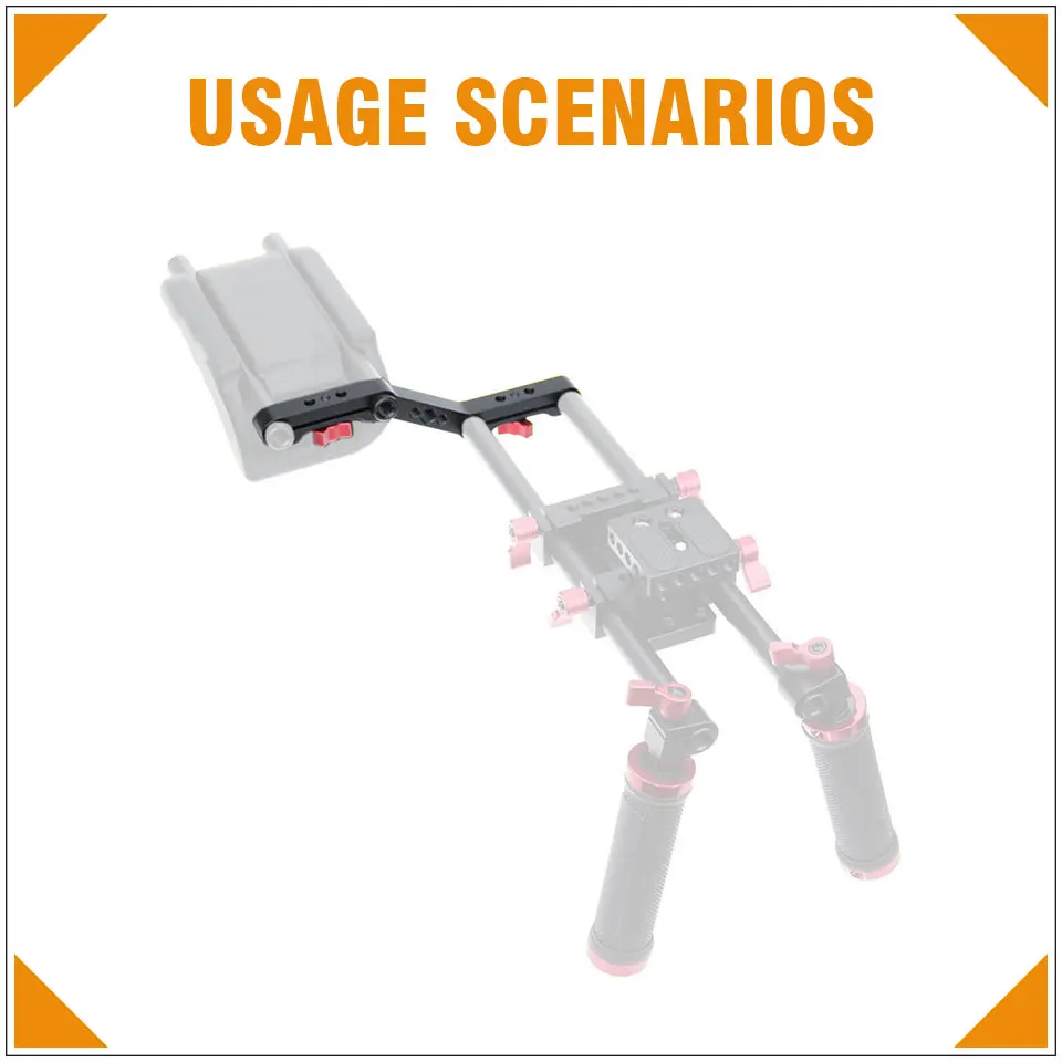 Offset Z-Shape Clamp Mount Bracket With 15mm Double-Rod Clamp For DSLR Camera Sh