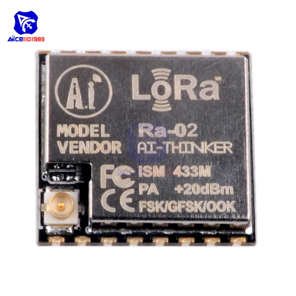 Diymore LoRa модуль передачи спектра беспроводной 433 МГц 10 км SX1278 разъем для умного