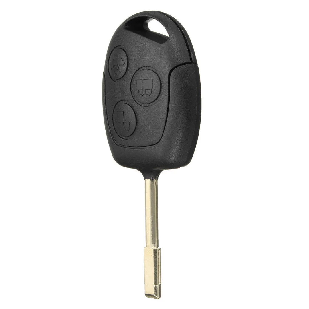 Mayitr Black ABS 3 Button Remote Key 433.92Mhz 4D63 Chip With 3V Battery For Ford Fiesta Fusion Transit