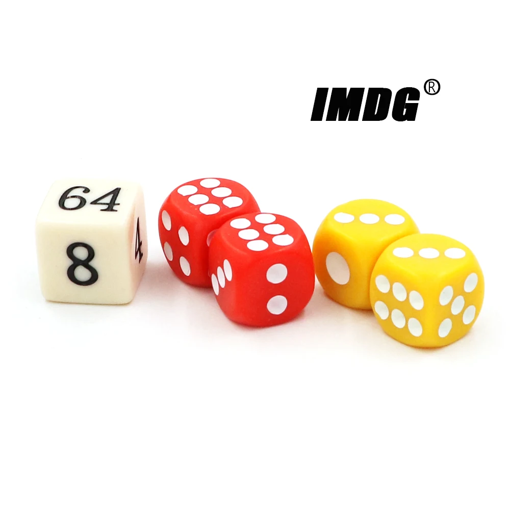 Acrylic Dice Game Dice Dice Set 14mm Acrylic Colorful Backgammon Dice
