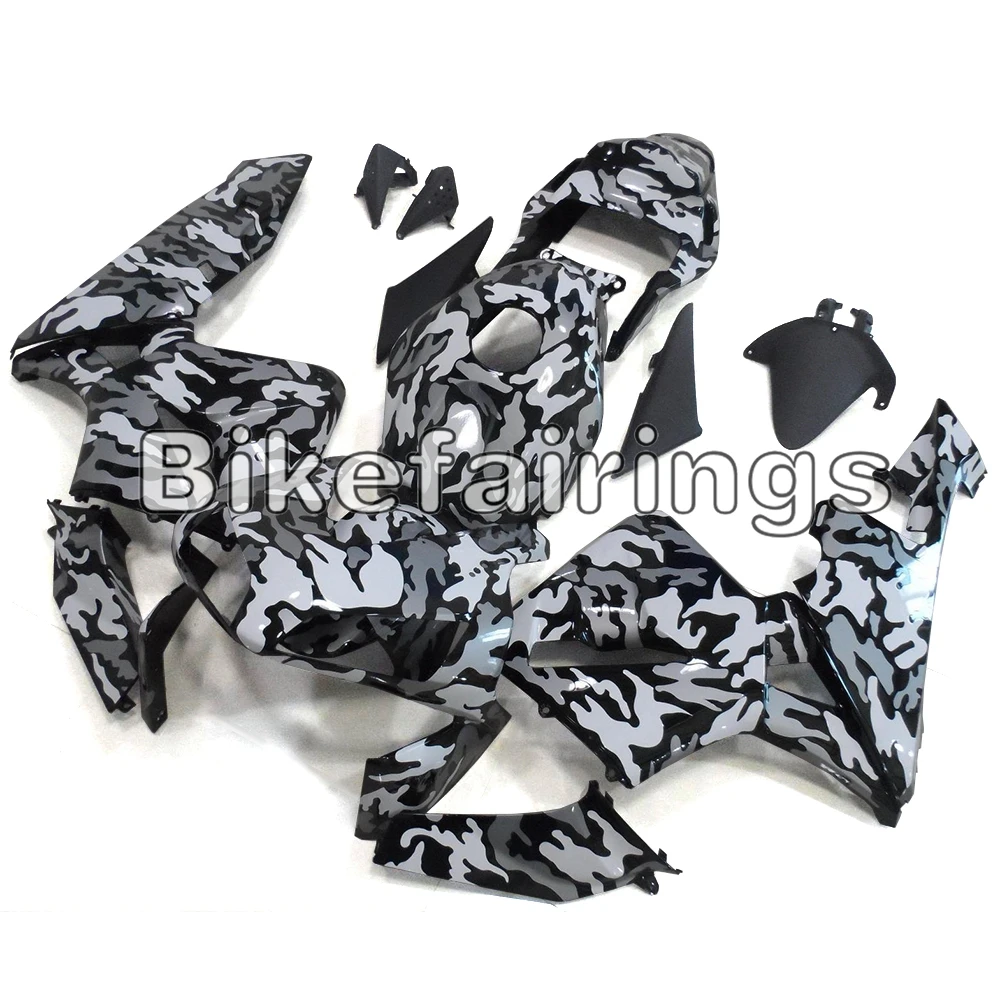 Полный обтекатели для Honda CBR600RR F5 2003 2004 CBR 600RR 03 04 ABS пластиковые детали для мотоцикла капоты-Камуфляж черного и серого цвета