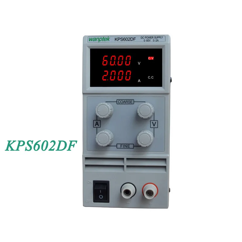 

KPS602DF Adjustable High precision double LED display switch DC Power Supply protection function 60V2A 110V-230V 0.1V/0.001A EU