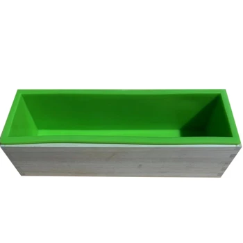 

Silicone Mold for Soap Mold Set Wooden Box and Handmade Bread Soap Mold
