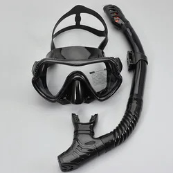 Professional Scuba Diving Mask Set Anti Fog Goggles With Snorkel Glasses Tube Adjustable Strap For Adult Swimming Mask