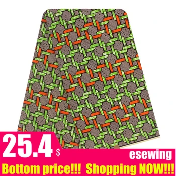 

Veritable guaranteed real wax high quality pagne Wax Print fabric 6yards african ankara sewing fabric 120402