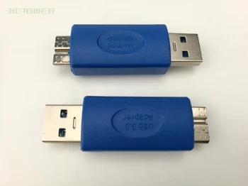 

500pcs/lot Standard USB 3.0 Type A Male To USB 3.0 Micro B Male Plug Connector Adapter USB3.0 Converter Adaptor AM To MicroB