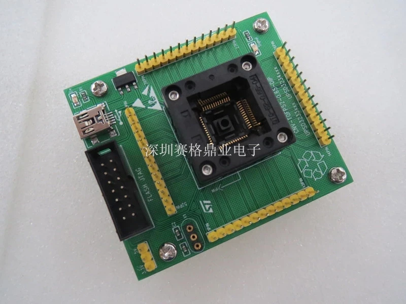 

Оригинальное тестовое сиденье ST IC UPSD3233 UPSD3234, программируемая схема для выжигания TQFP52, адаптер розетки
