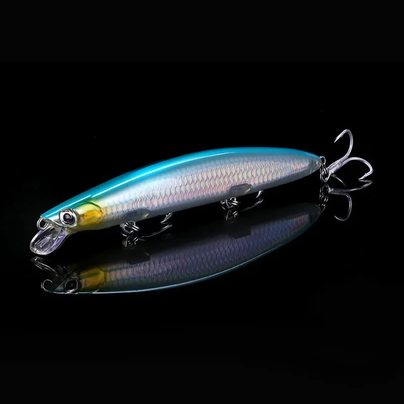 Isca de Plástico Isca de Pesca 3 com Gancho 20g Isca Artificial Minnow Água Superficial Fei Liu 3d Olhos Wobblers Rígido 8 Pçs - Set 12.5cm 21 Cheap Iscas artificiais