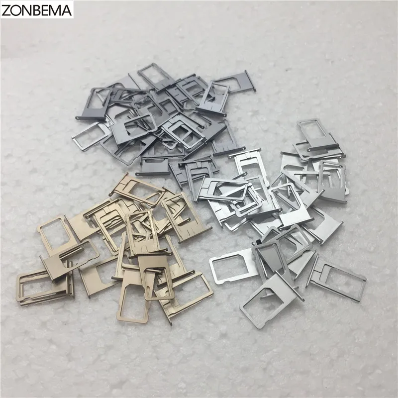 ZONBEMA 10 шт. Новый адаптер для Sim-карты iPhone 6 6S Plus лоток Micro слот Держатель Замена |