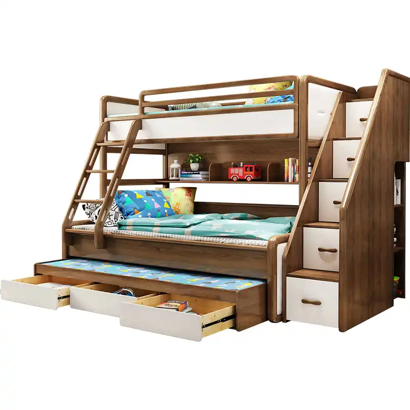 childrens bunk beds with storage stairs