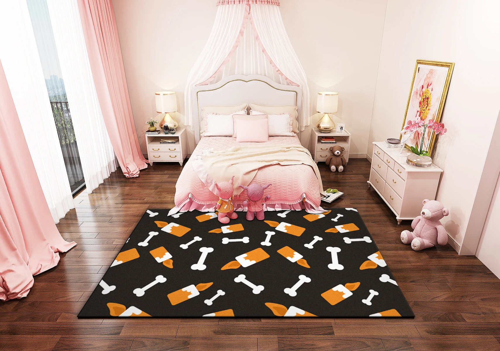 Скандинавские 3D ковры единорог мультфильм животное спальня коврик для детских игр мягкая фланелевая пена памяти большое место коврики ковер для гостиной