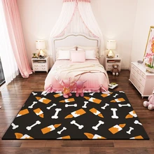 Скандинавские 3D ковры единорог мультфильм животное спальня коврик для детских игр мягкая фланелевая пена памяти большое место коврики ковер для гостиной