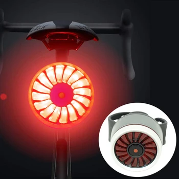 

luces bicicleta Brake Mode Bike Light Bicycle light USB Rechargeable bike led flashlight Rear lamp Cycling Riding Taillight