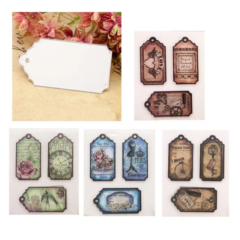 

Clock Seal Stamp with Cutting Dies Stencil Set DIY Scrapbooking Embossing Photo Album Decorative Paper Card Craft Art