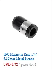 1 отвертка для ПК биты магнитное кольцо 1/4 "6,35 мм Металл сильный Magnetizer винт