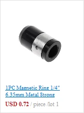 1 шт. магнитное кольцо 1/4 "6,35 мм Металл сильный магнитное винт электрический отвертка Philips Bits