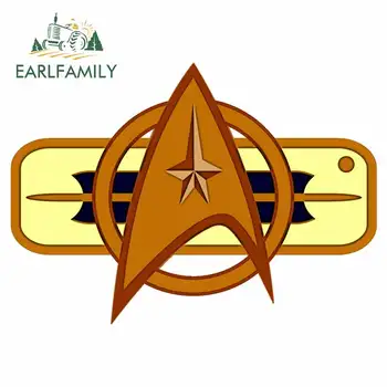 

EARLFAMILY 13cm x 9.3cm for Library of Star Trek Ship Waterproof Decal Anime Fashion Car Styling JDM Car Stickers Decoration