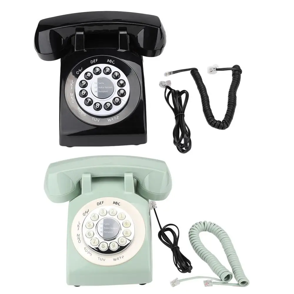 Портативный телефон, Ретро стиль, винтажный старомодный стационарный телефон, настольный телефон, портативный ретро телефон
