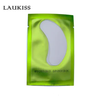 

Whosale Green Patches for Eyelash Extension Eye Pads Golden Under Individual Eye Lash Non-woven Makeup Eyelashes Extension