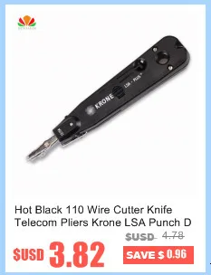 wire map tester 110 Wire Cutter Knife Telecom Cable Pliers Krone LSA Punch Down Tool For Rj45 Keystone Jack Telephone Module Network Patch Panel network wire tracer