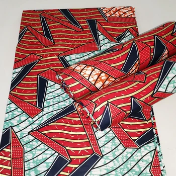 

Nigerian Wax Fabric African Cotton Ankara Bonnet Stretch Ankara Print Fabric Brode Cotton for Dress Sewing