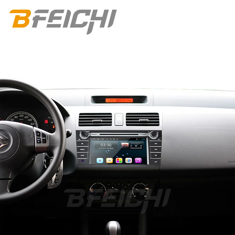 Cheap Bfeichi android 9.0 car dvd  for  Suzuki Swift 2004 2005 2006 2007 2008 2009 2010 dvd player navigation 5