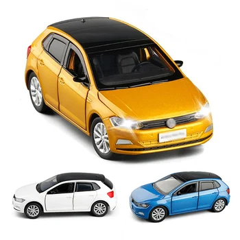

Hot Sale 1:32 Scale 3 Colors High Simulation Diecast Model Car ALL New Polo Plus Alloy Toy Car Collection Gifts V130