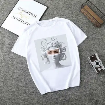 

2020 Poleras Mujer De Moda summer T-shirt ladies 90s fashion Vogue Harajuku T-shirt printing beautiful T-shirt ladies T-shirt