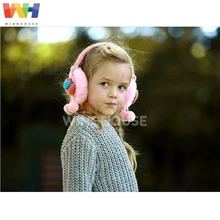 Детские теплые наушники в южнокорейском стиле с изображением мультяшной птицы; милые плюшевые наушники для девочек; зимние теплые ветрозащитные наушники; детские зимние наушники