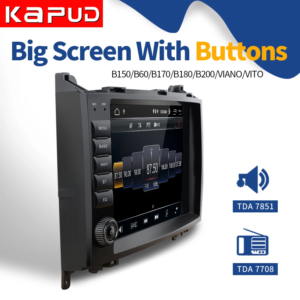 Skup Kapud Android 9.0 odtwarzacz multimedialny dla Mercedes Benz B200 W169 W245 W639 W906 Sprinter Viano Vito Wifi GPS samochodowy odtwarzacz dvd radio samochodowe