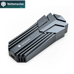 Yottamaster – boîtier MS4 avec ventilateur de refroidissement, pour jeu en aluminium, 4 to, usb 3.2, GEN2X2, 20Gbps, adaptateur M.2 NVMe externe 