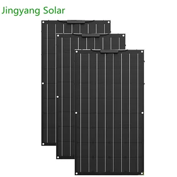 

Solar Panel 300W 200W 400W 600W Flexible Solar Panel 100W Monocrystalline Solar Cell for home roof ,boat,car,Cycling, Camping