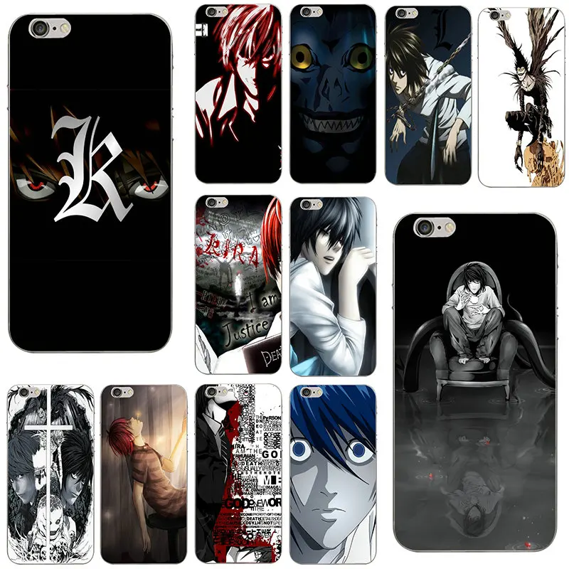 Coque Capa Soft TPU Silicone Phone Case Cover for iPhone X XR XS 11 Pro Max 5 5S SE 6 6S 7 7Plus 8 Plus Anime Death Note | Мобильные