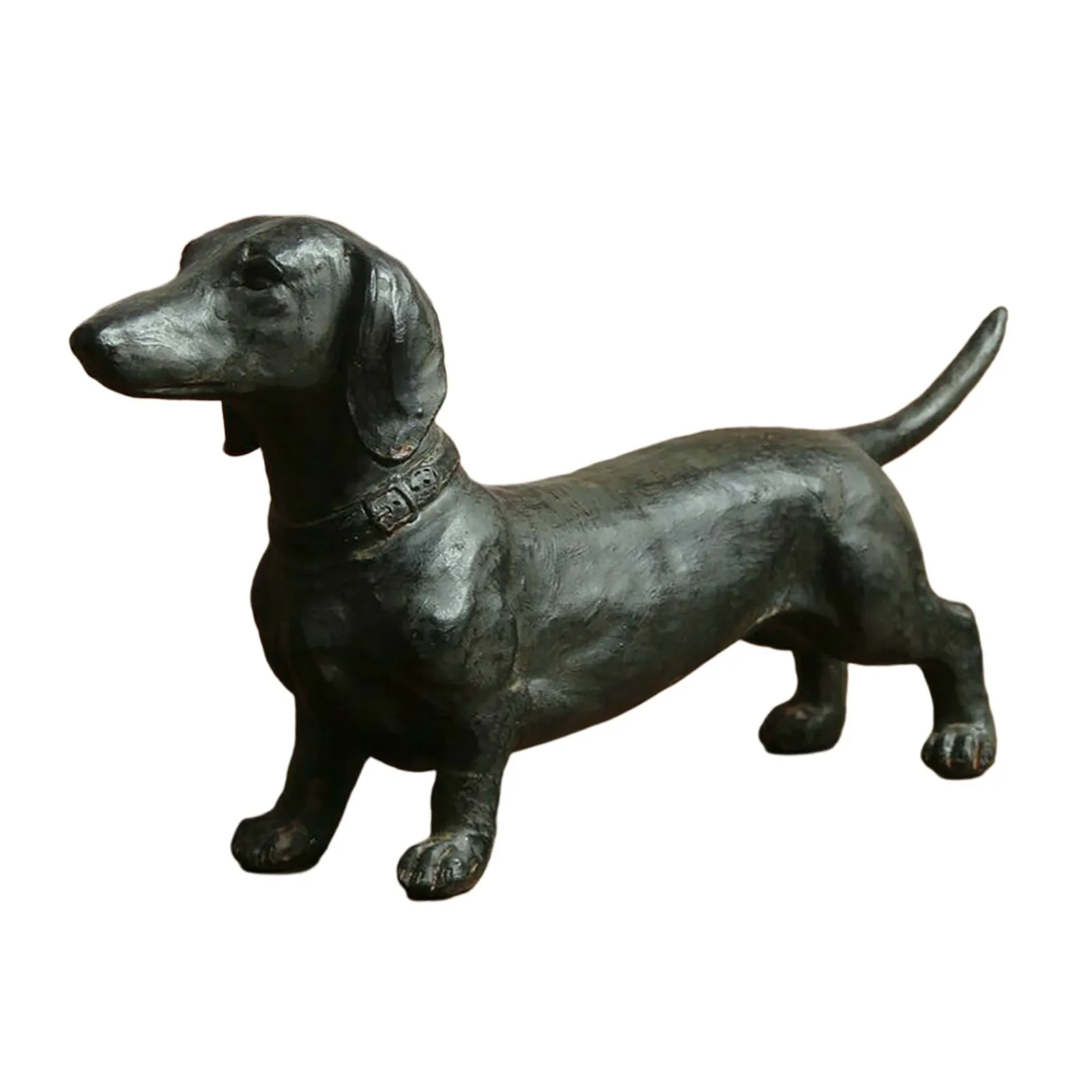 Dachshund Statue Garden Decor yard Lawn Resin Dog Sculpture,outdoor