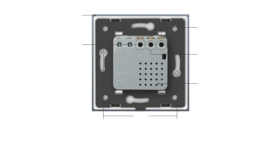 Livolo стандарт ЕС Zigbee умный дом настенный двухполосный сенсорный выключатель, сенсорный Wi-Fi управление приложением, google Home, Alexa, управление эхом