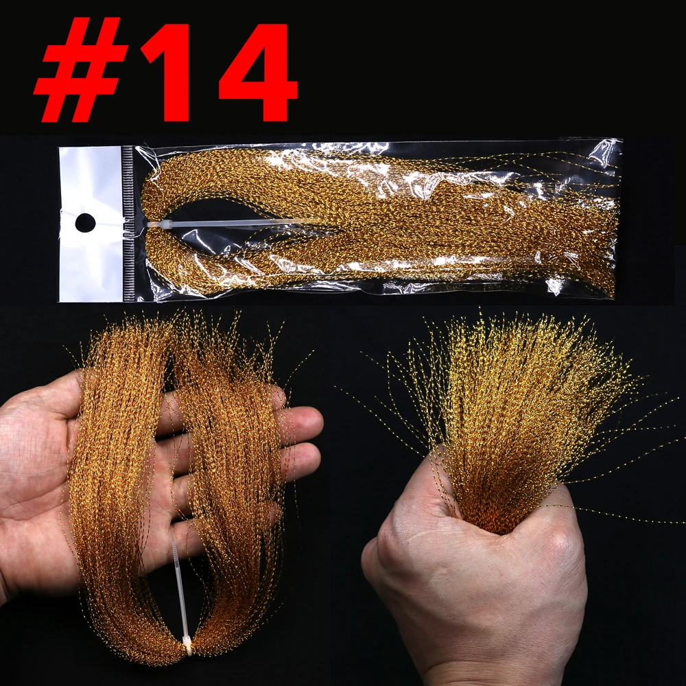 Isca de Pesca Jigging Cristal Flashabou Krystal Flash Fly Amarrando Streamer Ninfa Brilho 100paks 17 100paks isca de pesca jigging cristal flashabou