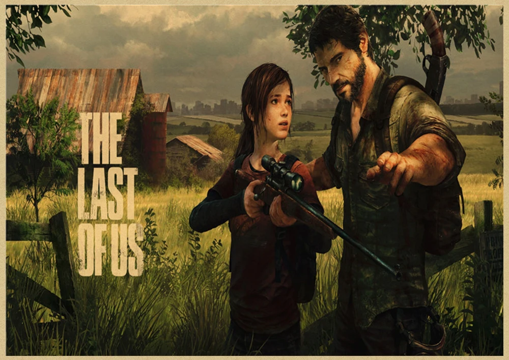  The Last of Us game Home Furnishing decoration Kraft Game Poster Drawing core Wall stickers wall stickers for home