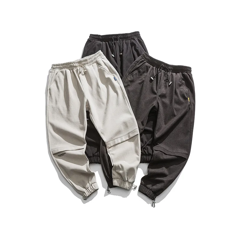 

Northern Boundary Men'S Wear 2020 Spring New Style Solid Color Simple Beam Leg Casual Pants Men's