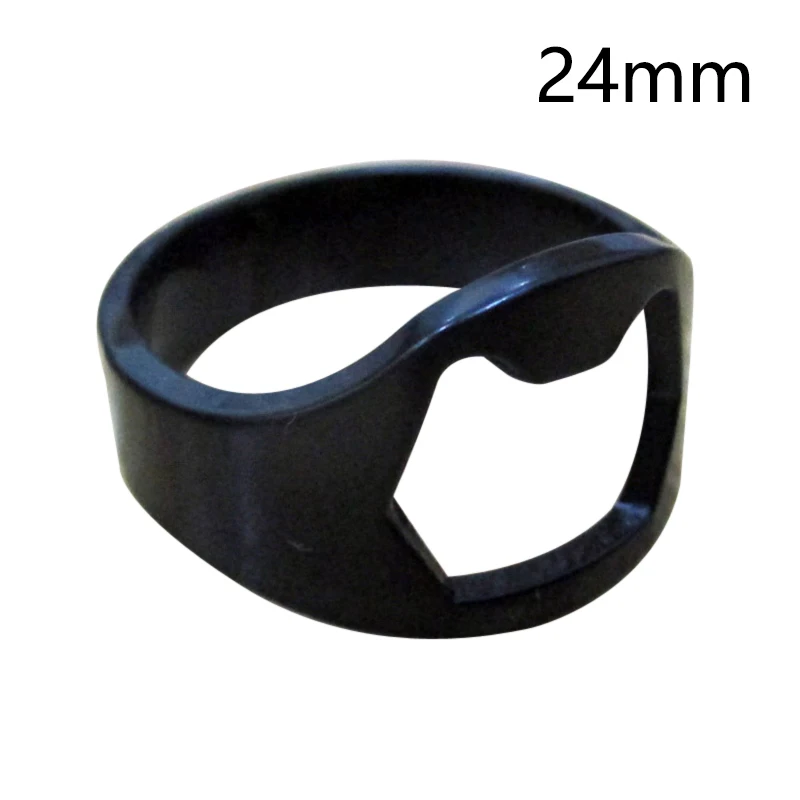 Black 24mm Уникальный креативный Универсальный палец из нержавеющей стали кольцо-форма открывалка для пивных бутылок GQ999 - Цвет: Black 24mm