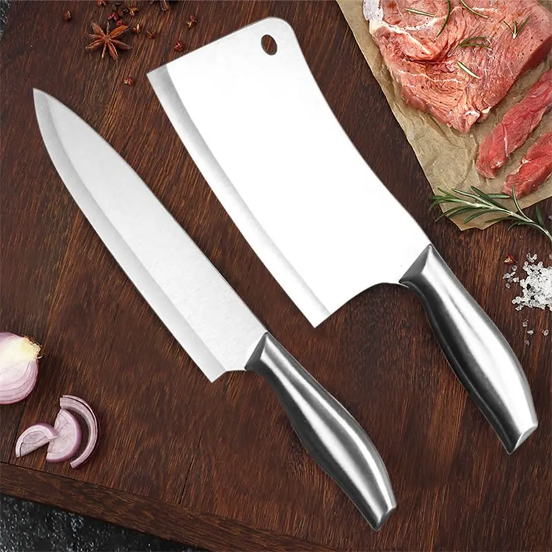 Upspirit 3 шт. набор кухонных ножей из нержавеющей стали для нарезки ломтиками шеф-повара нож для обвалки измельчитель Мясорубка фруктовый, овощной слайсер