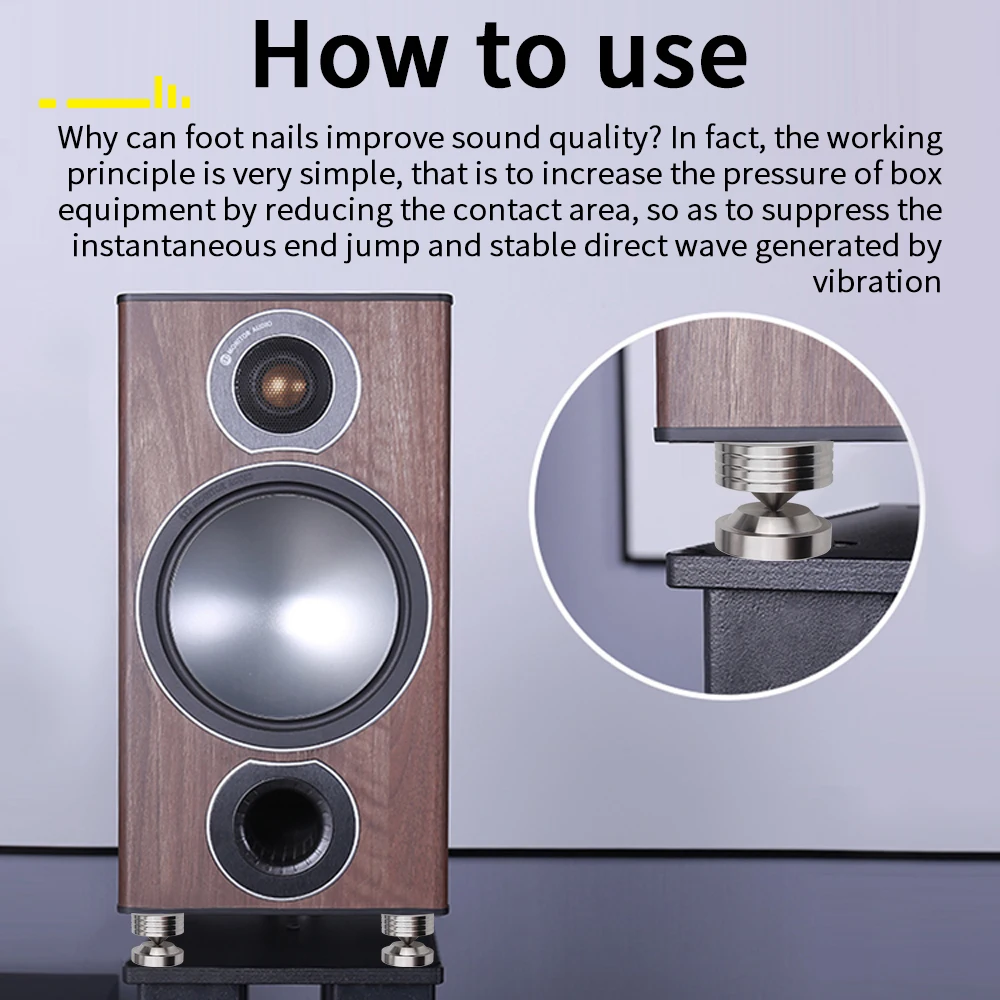 Speaker Isolation Pad Subwoofer Amplifier Subwoofer Stand