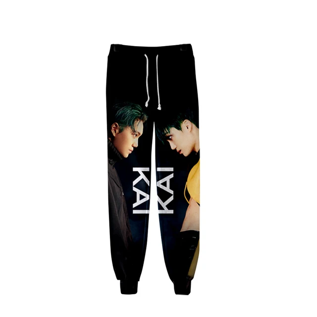 Women/Men Fashion Streetwear Long Pants Casual Hip Hop Style Sweatpants Kpop EXO Good Quality 3D Fashion Jogger Pants