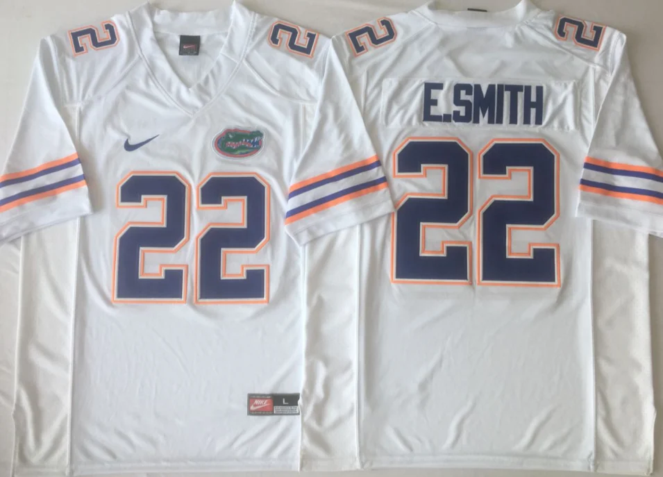 as photo Новинка, высокое качество, все сшитые Джерси Florida#15 TEBOW#22 E. SMITH - Цвет: as photo